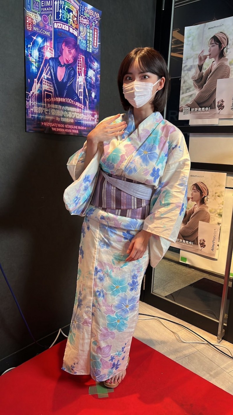 世界和平!「深田咏美」举办24小时免费拥抱派对,上千粉丝狂冲现场!