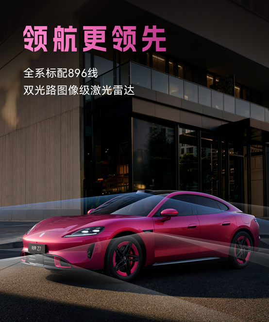 尚界Z7预售价格22.98万起 全系标配896线激光雷达 尚界Z7预售价格22.98万起 全系标配896线激光雷达