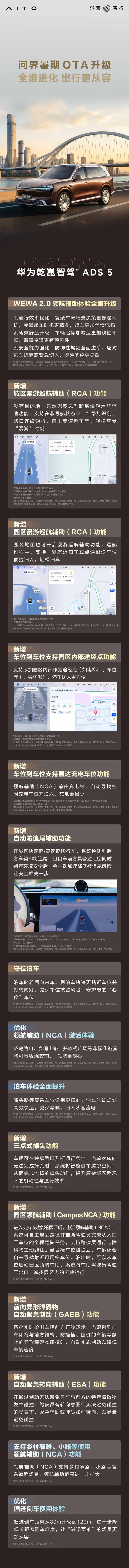 问界开启暑期OTA大规模推送 乾崑智驾ADS 5再度升级